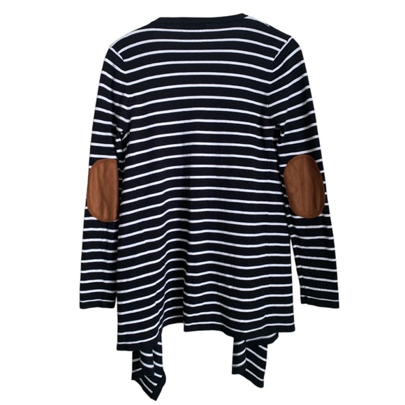 Bajee Collection by BeCool Women's Cardigan Small/Medium Black White Sweater - Picture 4 of 6